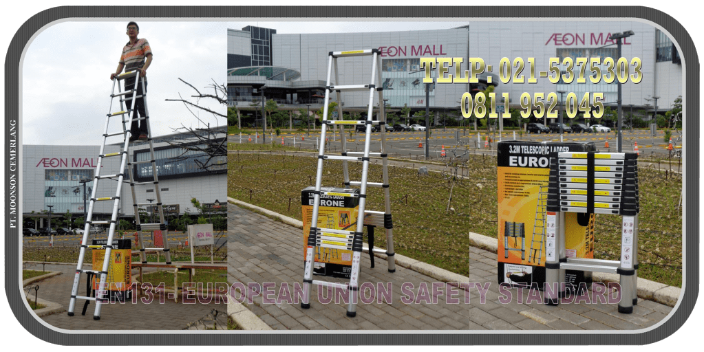 Tangga Teleskopik Segitiga 2.6M