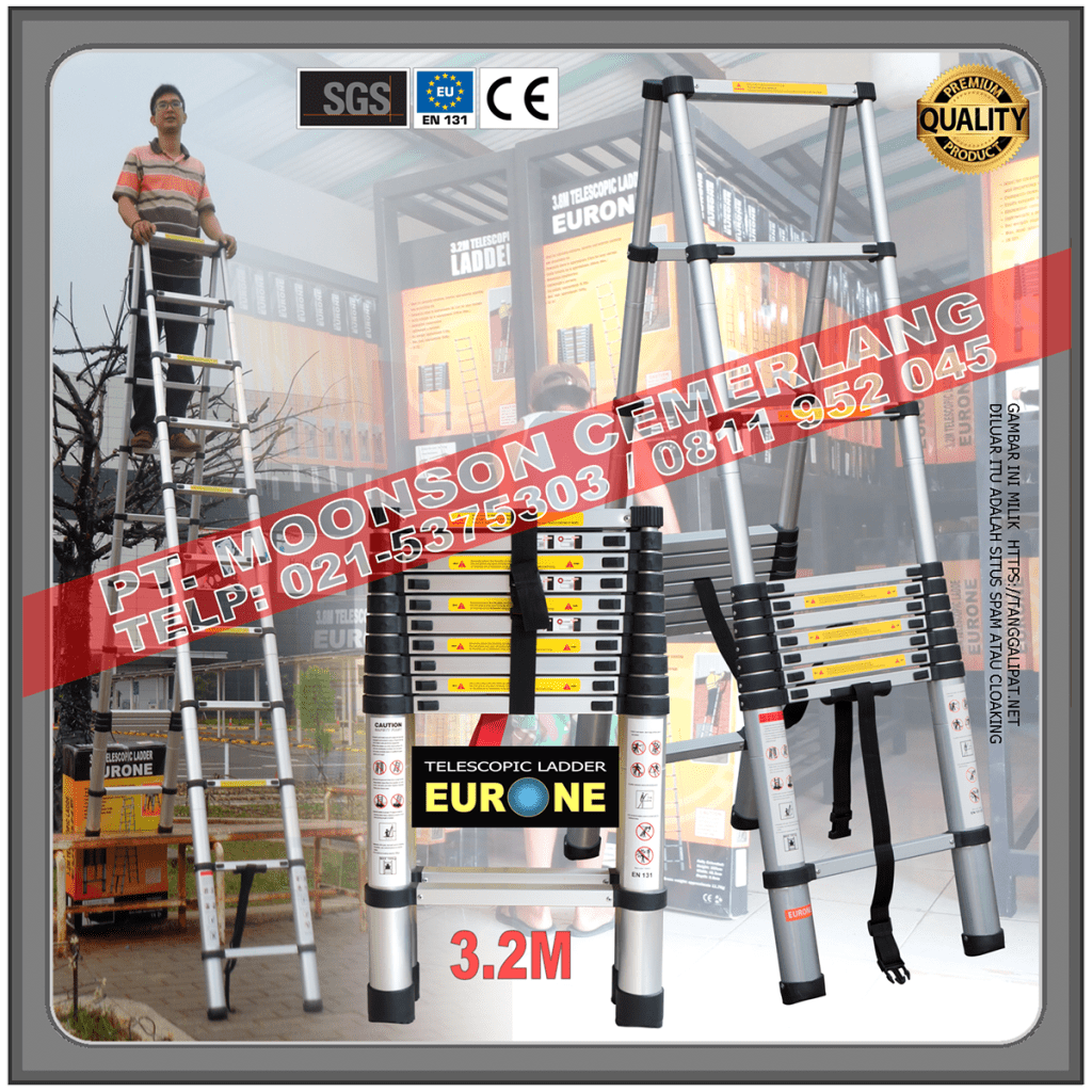 Tangga Teleskopik Lipat 3,2M