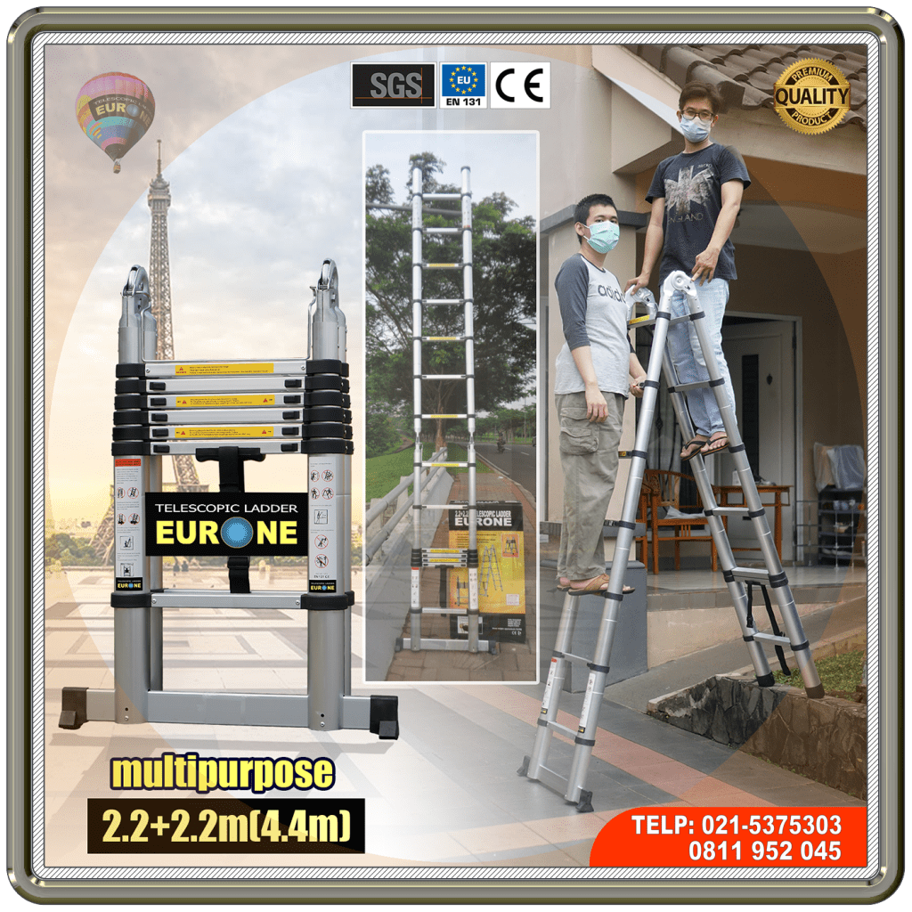 Tangga Teleskopik Multipurpose 4.4m