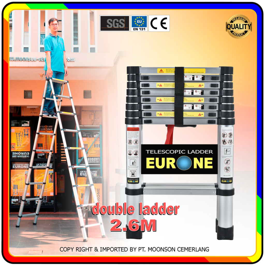Tangga Teleskopik Double 2.6 Meter