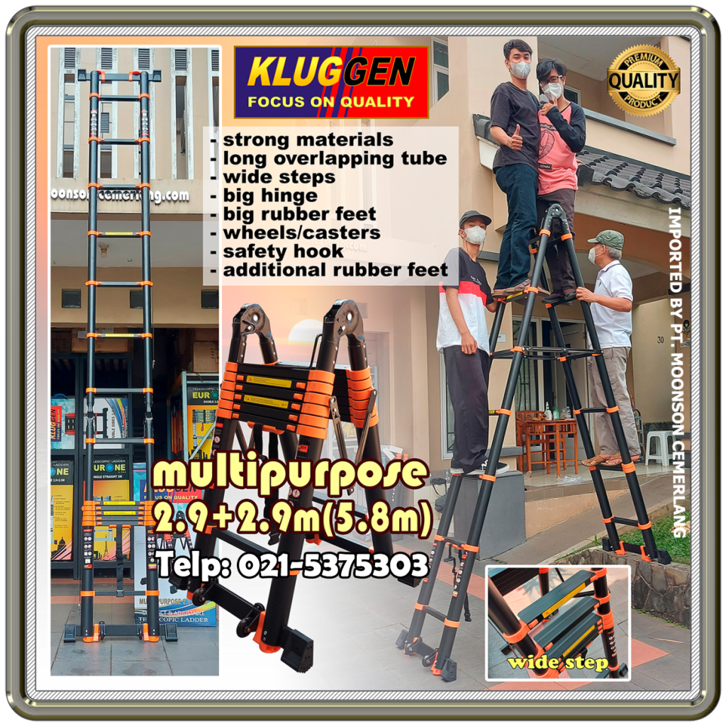 tangga teleskopik 5.8 meter